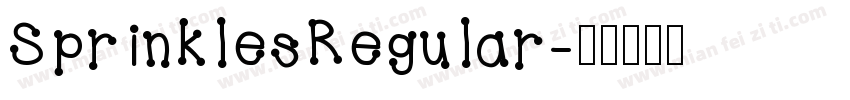 SprinklesRegular字体转换