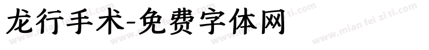 龙行手术字体转换
