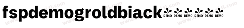 fspdemogroldbiack字体转换