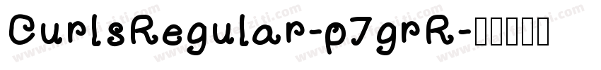 CurlsRegular-p7grR字体转换