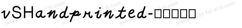 vSHandprinted字体转换
