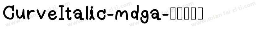CurveItalic-mdga字体转换