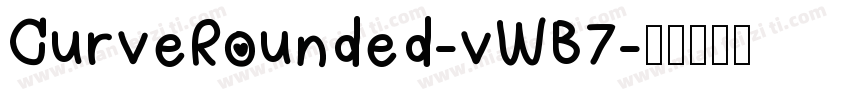 CurveRounded-vWB7字体转换
