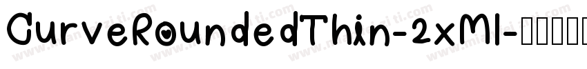 CurveRoundedThin-2xMl字体转换