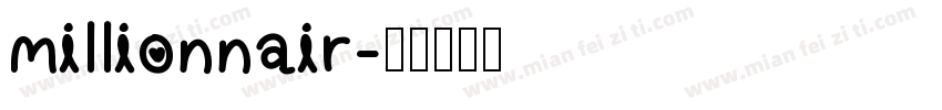 millionnair字体转换