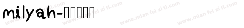 milyah字体转换