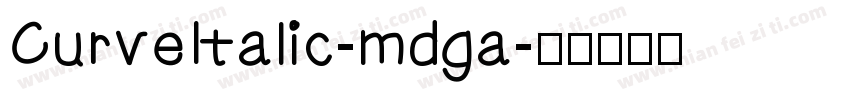 CurveItalic-mdga字体转换