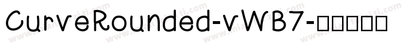 CurveRounded-vWB7字体转换