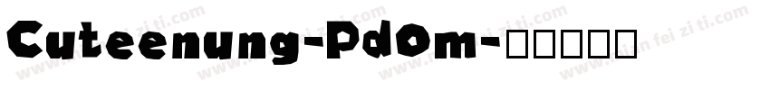 Cuteenung-Pd0m字体转换