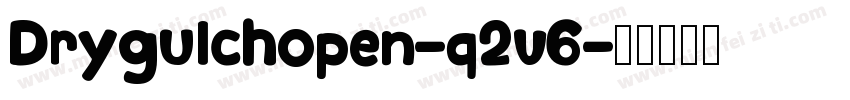 Drygulchopen-q2v6字体转换