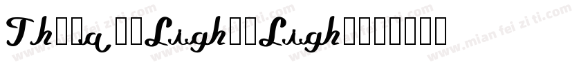 Thomas-Light-Light字体转换