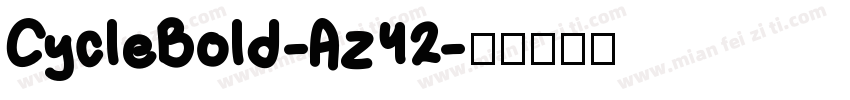 CycleBold-Az42字体转换