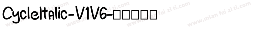 CycleItalic-V1V6字体转换