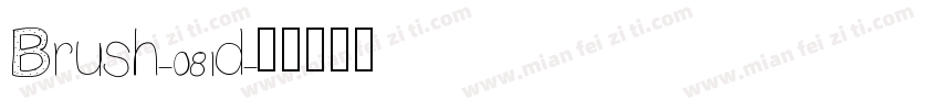 Brush-081d字体转换