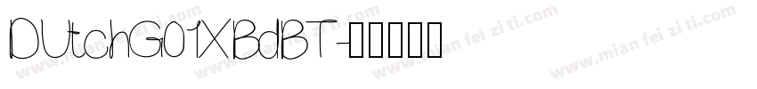 DUtchG01XBdBT字体转换