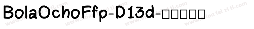 BolaOchoFfp-D13d字体转换