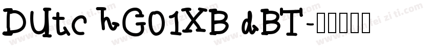 DUtchG01XBdBT字体转换