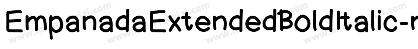 EmpanadaExtendedBoldItalic-nd0R字体转换