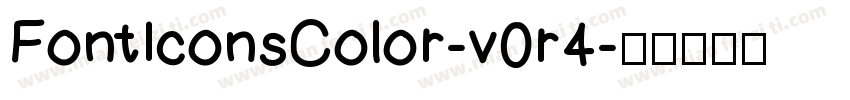 FontIconsColor-v0r4字体转换