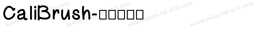 CaliBrush字体转换