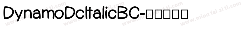 DynamoDcItalicBC字体转换
