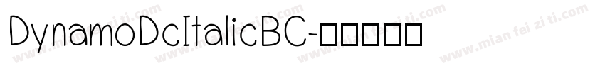 DynamoDcItalicBC字体转换
