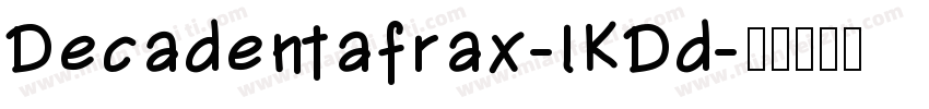 Decadentafrax-lKDd字体转换
