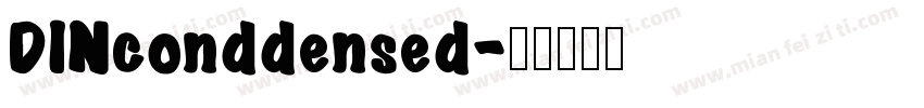 DINconddensed字体转换