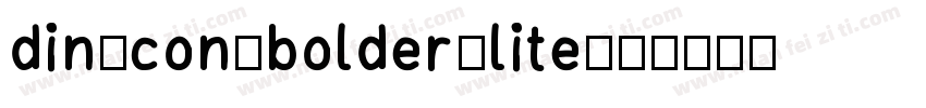 din-con-bolder-lite字体转换