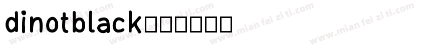 dinotblack字体转换