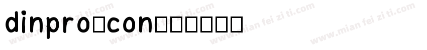dinpro-con字体转换