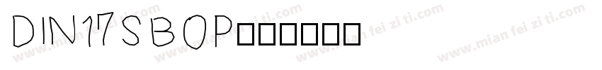 DIN17SBOP字体转换