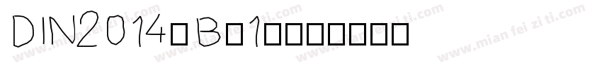 DIN2014-Bo1d字体转换