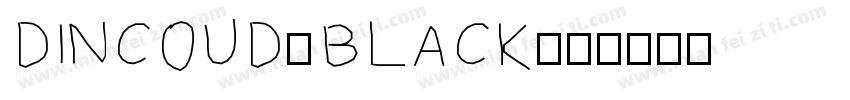 DINCOUD-BLACK字体转换