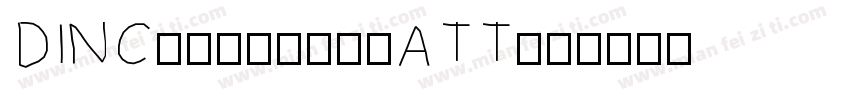 DINCondensedATT字体转换
