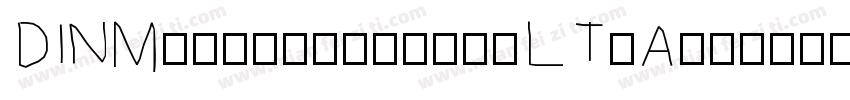 DINMittelschriftLT-A字体转换