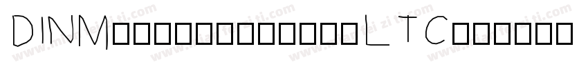 DINMittelschriftLTC字体转换
