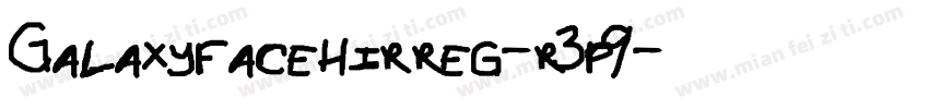 Galaxyfacehirreg-r3p9字体转换