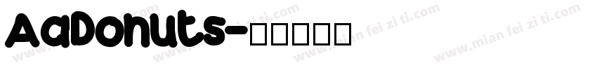 AaDonuts字体转换