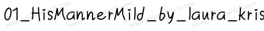 01_HisMannerMild_by_laura_kristen字体转换