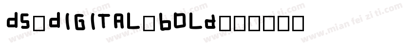 DS-Digital-Bold字体转换