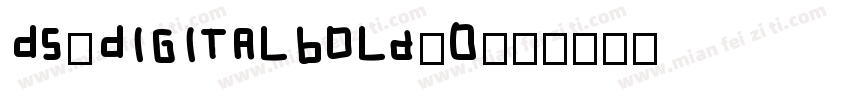 DS-DigitalBold_0字体转换