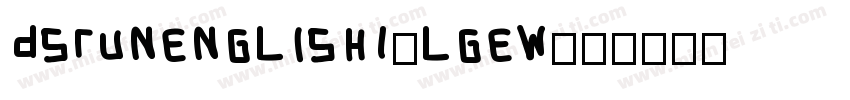 DsRunenglish1-lgew字体转换
