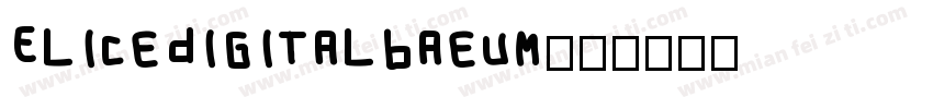 EliceDigitalBaeum字体转换