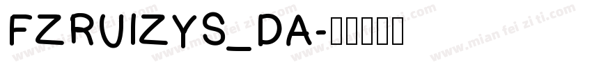 FZRUIZYS_DA字体转换