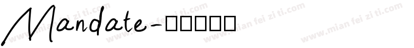 Mandate字体转换