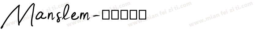 Manslem字体转换