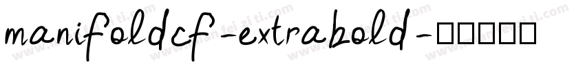 manifoldcf-extrabold字体转换
