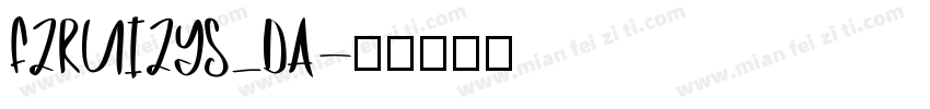 FZRUIZYS_DA字体转换