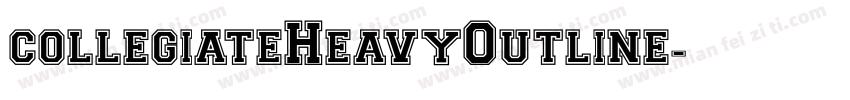 collegiateHeavyOutline字体转换